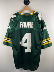 Vintage 90s NFL Starter Green Bay Packers Favre Green Football Jersey