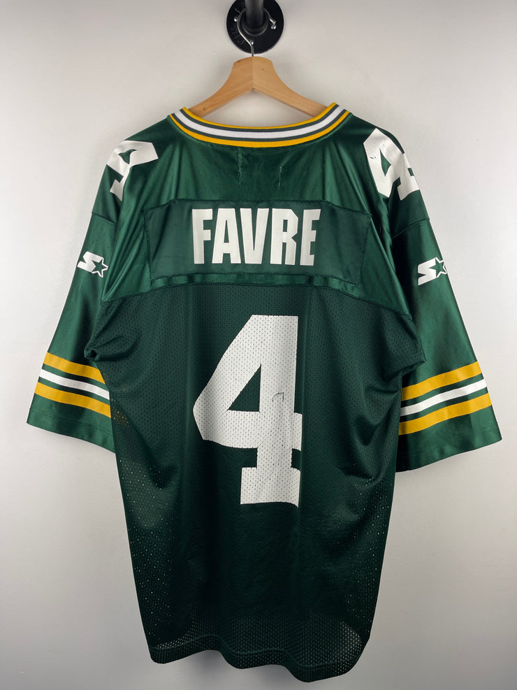 Vintage 90s NFL Starter Green Bay Packers Favre Green Football Jersey