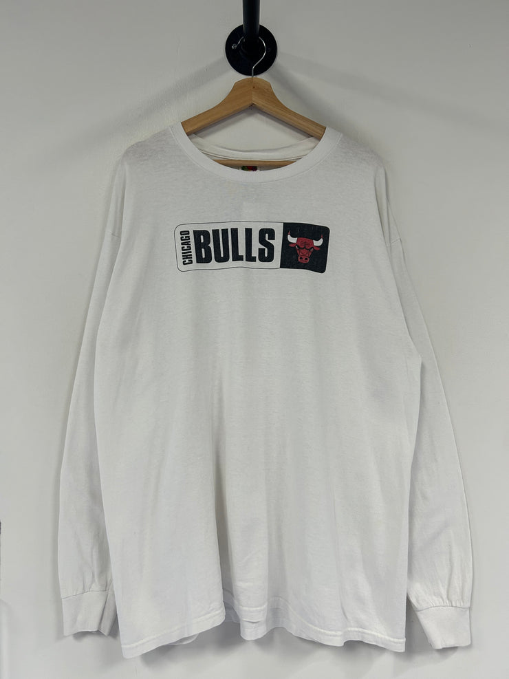 Vintage Chicago Bulls Miller Beer White Long Sleeve