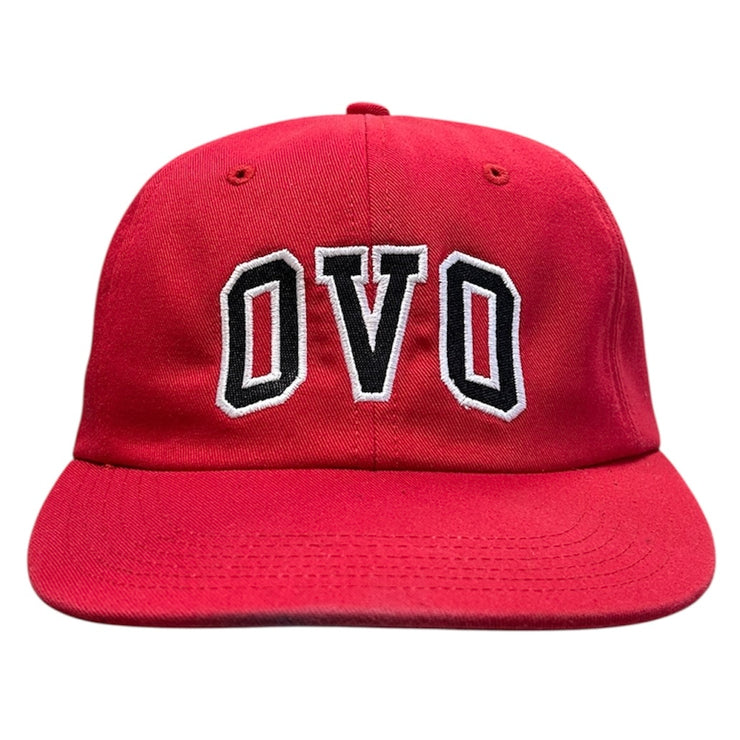 OVO Spellout Red Strapback Hat