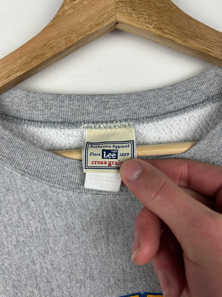 Vintage Lee Wathlert Wrestling Grey Crewneck