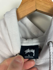 Stussy Script White Hoodie