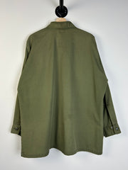 Vintage 80's Military Olive Green Button Up Jacket