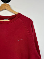 Vintage Nike Mini Swoosh Red Crewneck