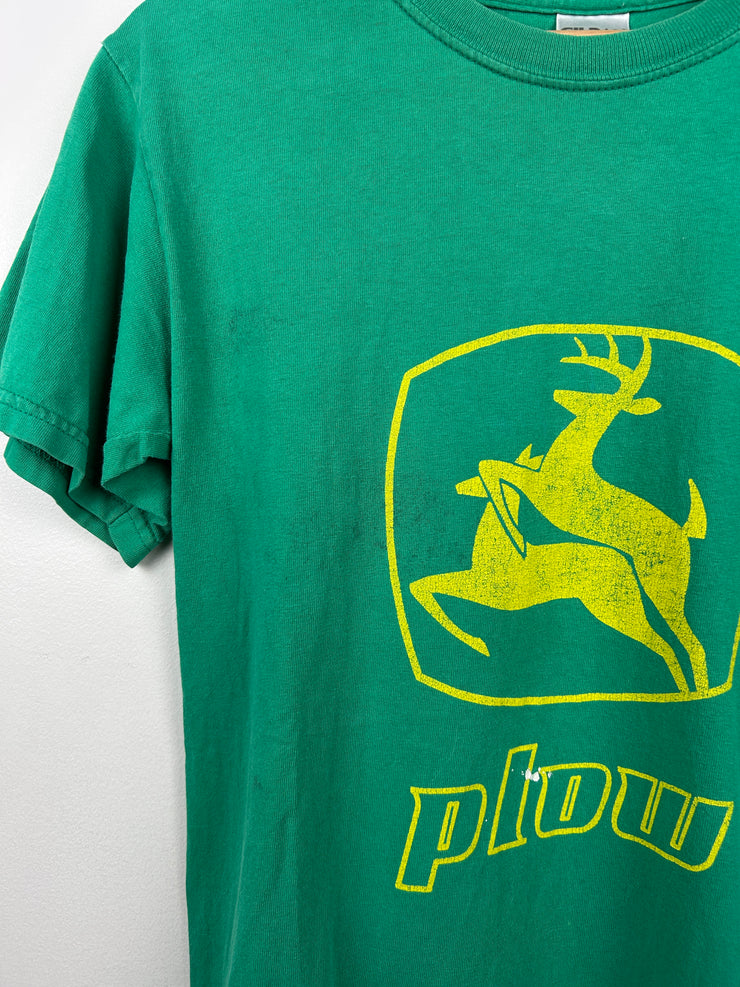 Vintage John Deere Plow Green Tee