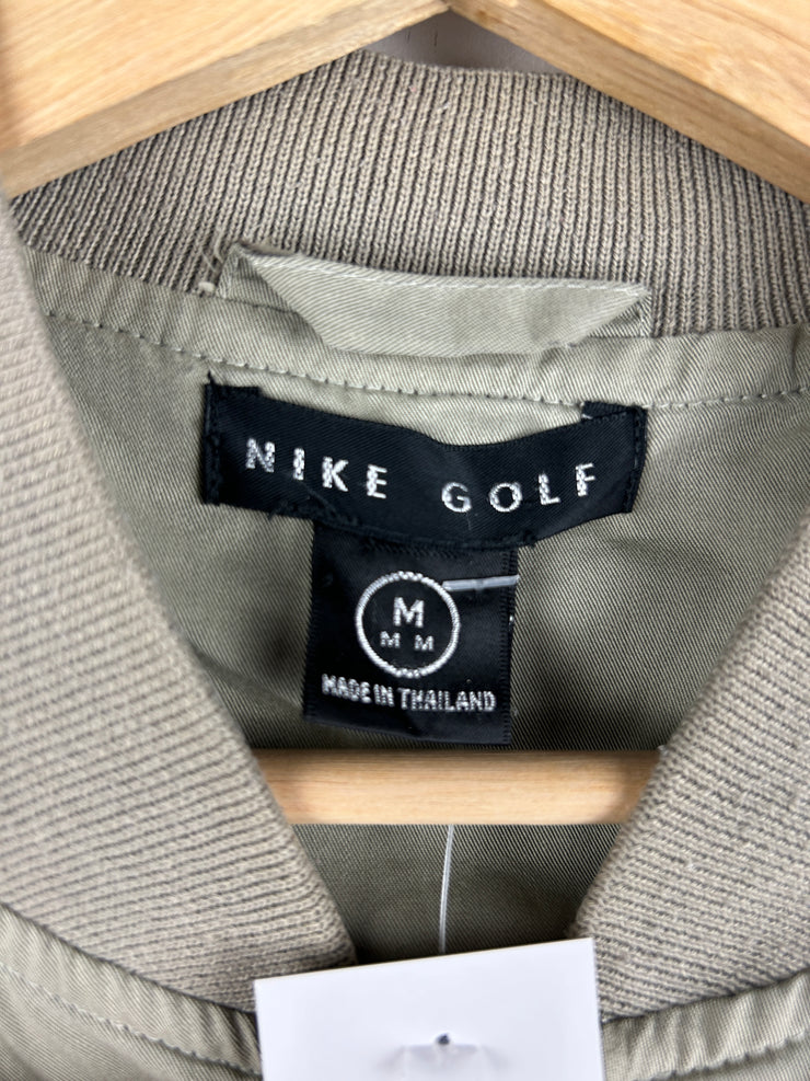 Vintage 90s Nike Golf Beige Bomber Jacket