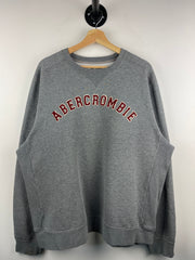 Vintage Abercrombie And Fitch Embroidered Grey Crewneck
