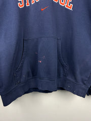 Vintage Nike Syracuse Embroidered Navy Hoodie