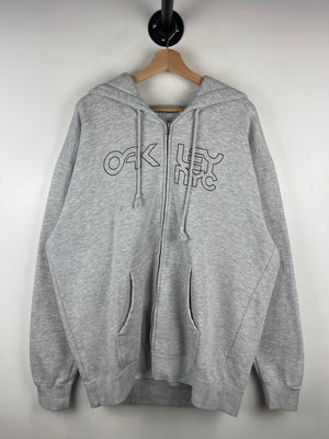 Vintage Oakley NYC Grey Zip Up Hoodie