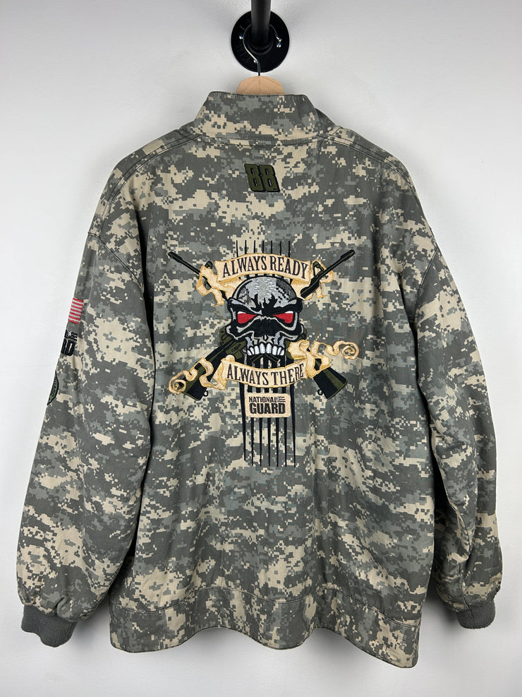 Vintage Nascar Chase Dale Jr National Guard Digital Camo Racing Jacket