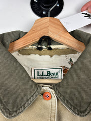 Vintage 90s LL Bean Faded Beige Chore Fishing Jacket