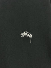 Stussy Script Embroidered Black Hoodie