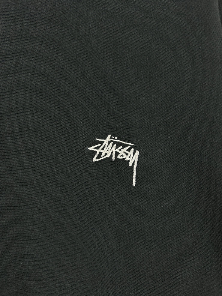 Stussy Script Embroidered Black Hoodie
