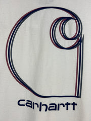 Vintage Carhartt Spellout White Pocket Tee