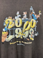 Vintage Disney World Millennium Thrashed Black Tee