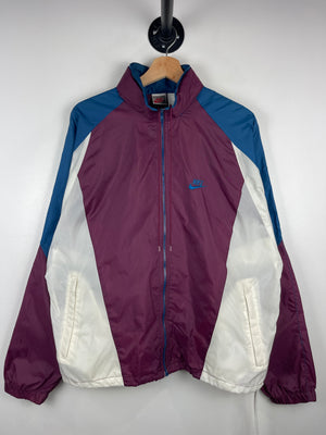 Vintage 90s Nike Swoosh Spellout Navy & Burgundy Windbreaker