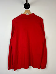 Vintage 90s NFL Kansas City Chiefs Red Mock Neck Long Sleeve