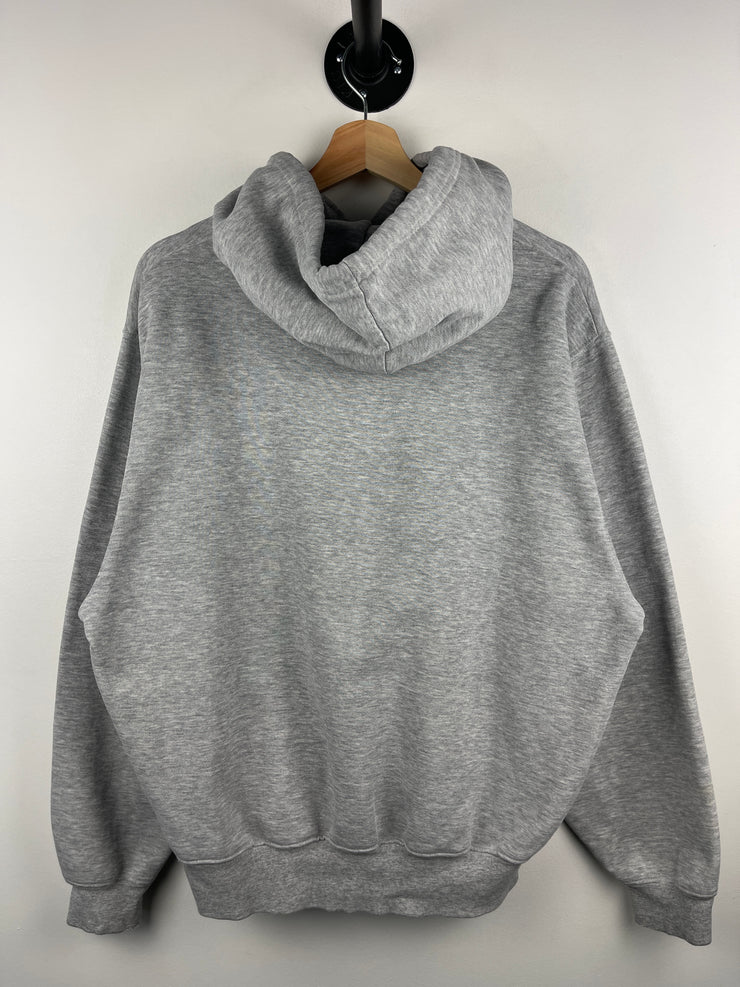 Vintage 90s Nike Syracuse Spellout Embroidered Grey Hoodie