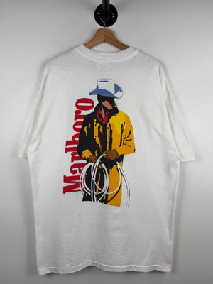 Vintage 90s Marlboro Cowboy White Tee