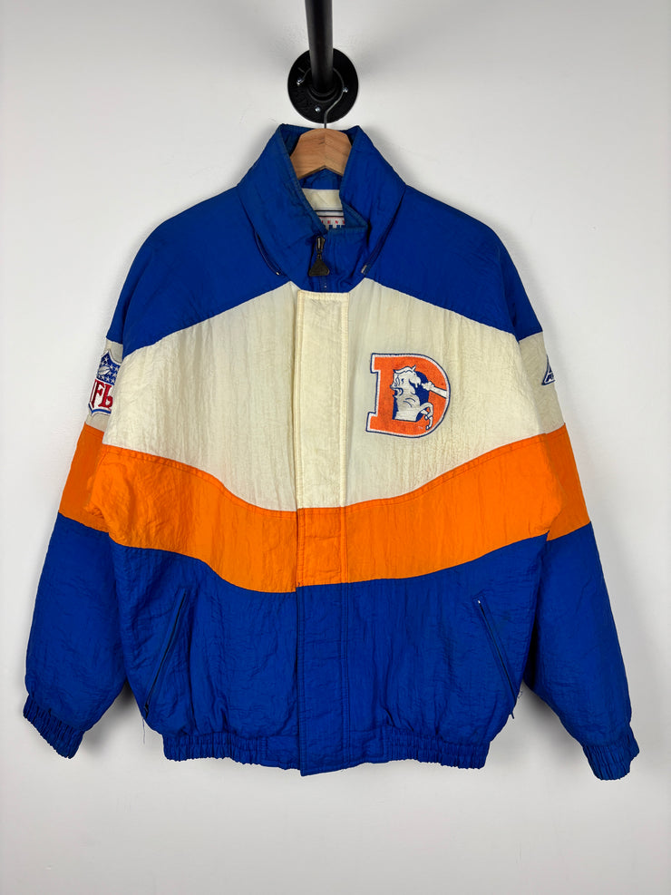 Vintage 90s NFL Apex Denver Broncos Blue Insulated Jacket