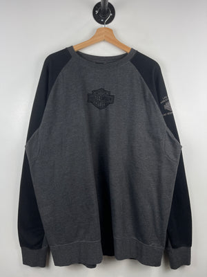 Vintage Harley Davidson Las Vegas Embroidered Black & Grey Crewneck