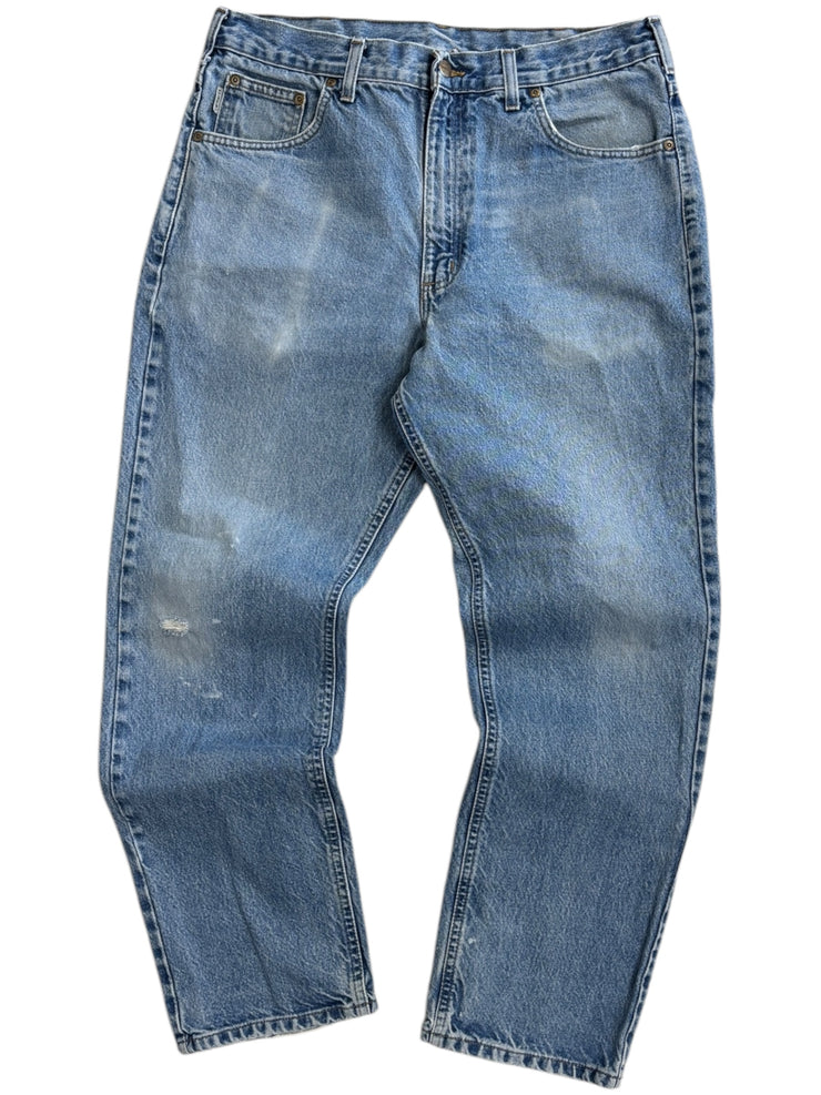 Vintage Carhartt Light Wash Blue Denim Jeans