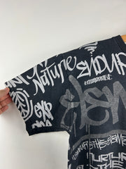 Vintage Element Skateboards All Over Print Black Tee