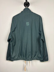 Acne Studios Green & Beige Half Zip Pullover Windbreaker