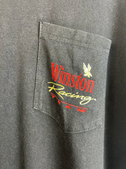 Vintage 90's Winston Racing Team Pocket Black Tee