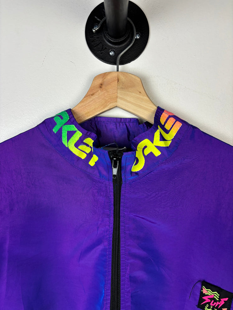 Vintage 90s Surf Style Oakley Thermal Protection Purple Windbreaker