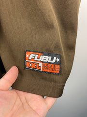 Vintage Y2K Fubu Embroidered Brown & Orange Football Jersey