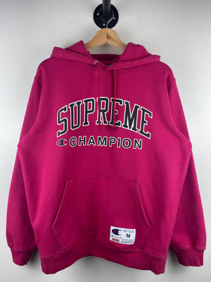 Supreme X Champion SS17 Magenta Hoodie