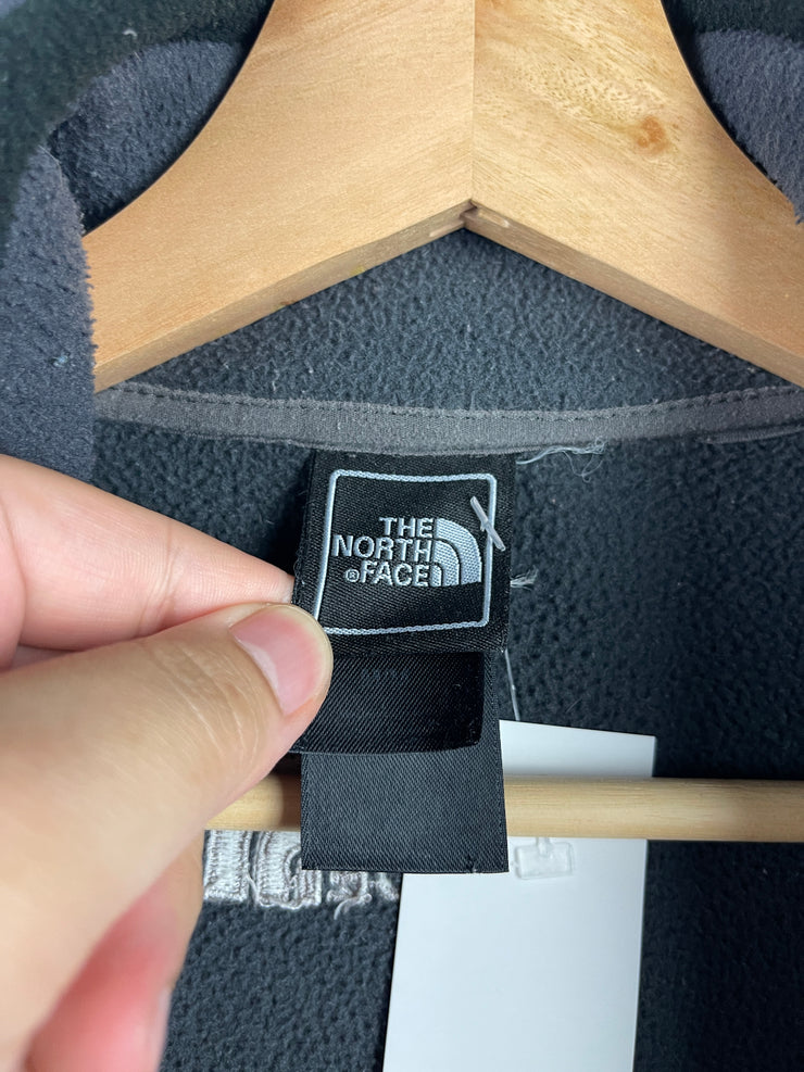 Vintage The North Face Grey & Black Zip Up Fleece Sweater