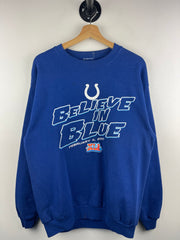 Vintage NFL Indianapolis Colts Super Bowl Blue Crewneck