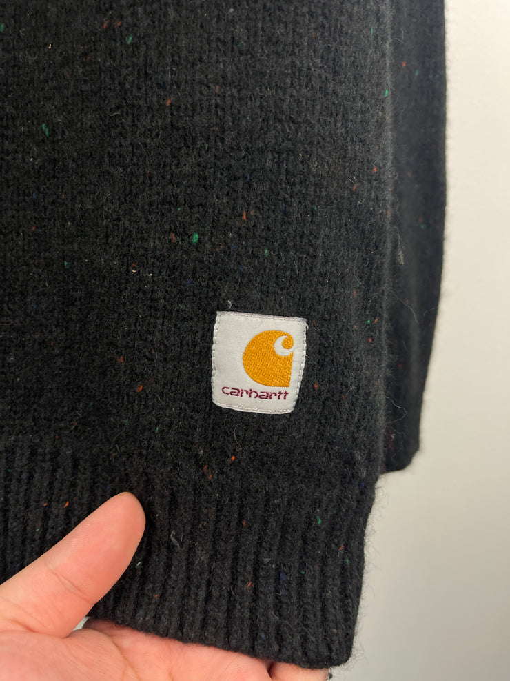 Carhartt Work In Progress Black Wool Knit Sweater