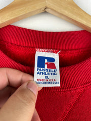 Vintage 90s Russell Athletic Cornell University Red Crewneck