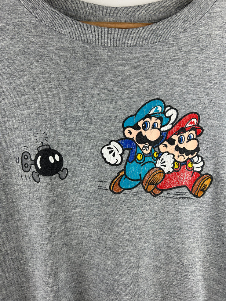 Vintage 2003 Super Mario Bros Grey Tee