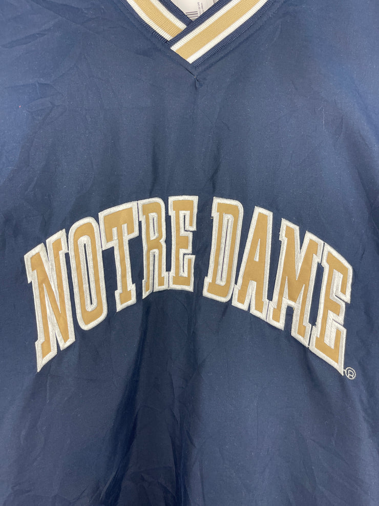 Vintage 90s Reebok Notre Dame Navy Pullover Windbreaker