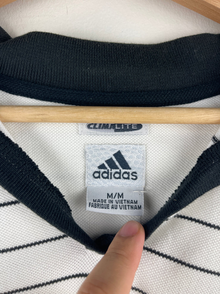 Vintage Adidas Golf White Striped Women’s Polo Shirt