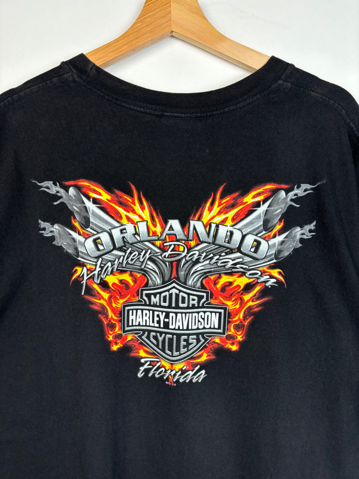 Vintage Harley Davidson Orlando Black Tee