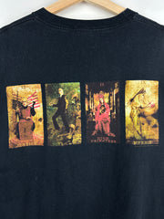 Vintage 2000 Marilyn Manson Hierophant Tarot Card Black Tee