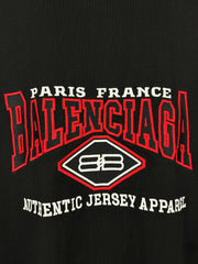 Balenciaga Jersey Apparel Black Tee