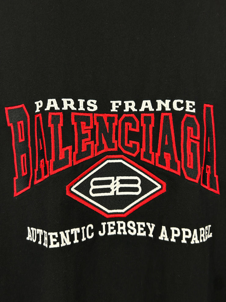 Balenciaga Jersey Apparel Black Tee