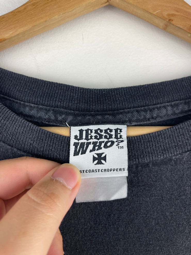 Vintage West Coast Choppers Long Beach Black & Gold Tee