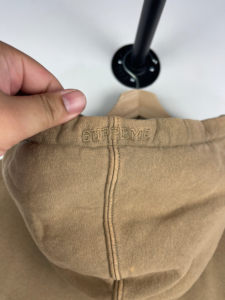 Supreme SS23 Overdyed S Logo Natural Hoodie