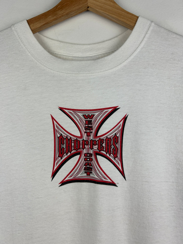 Vintage 2003 West Coast Choppers Long Beach White Tee