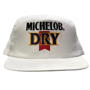 Vintage 90s Michelob Dry Beer White Snapback Hat