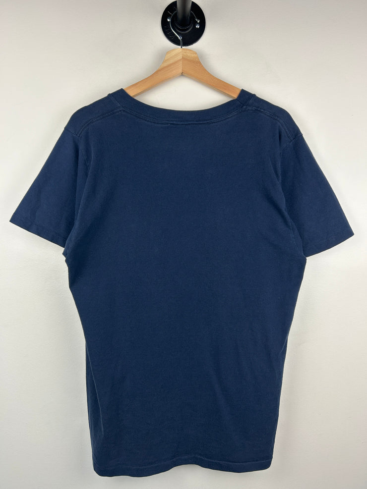 Vintage 90s MLB Logo 7 Atlanta Braves Navy Tee