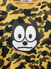 Bape X Felix The Cat Camo Tee