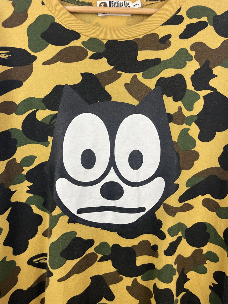 Bape X Felix The Cat Camo Tee